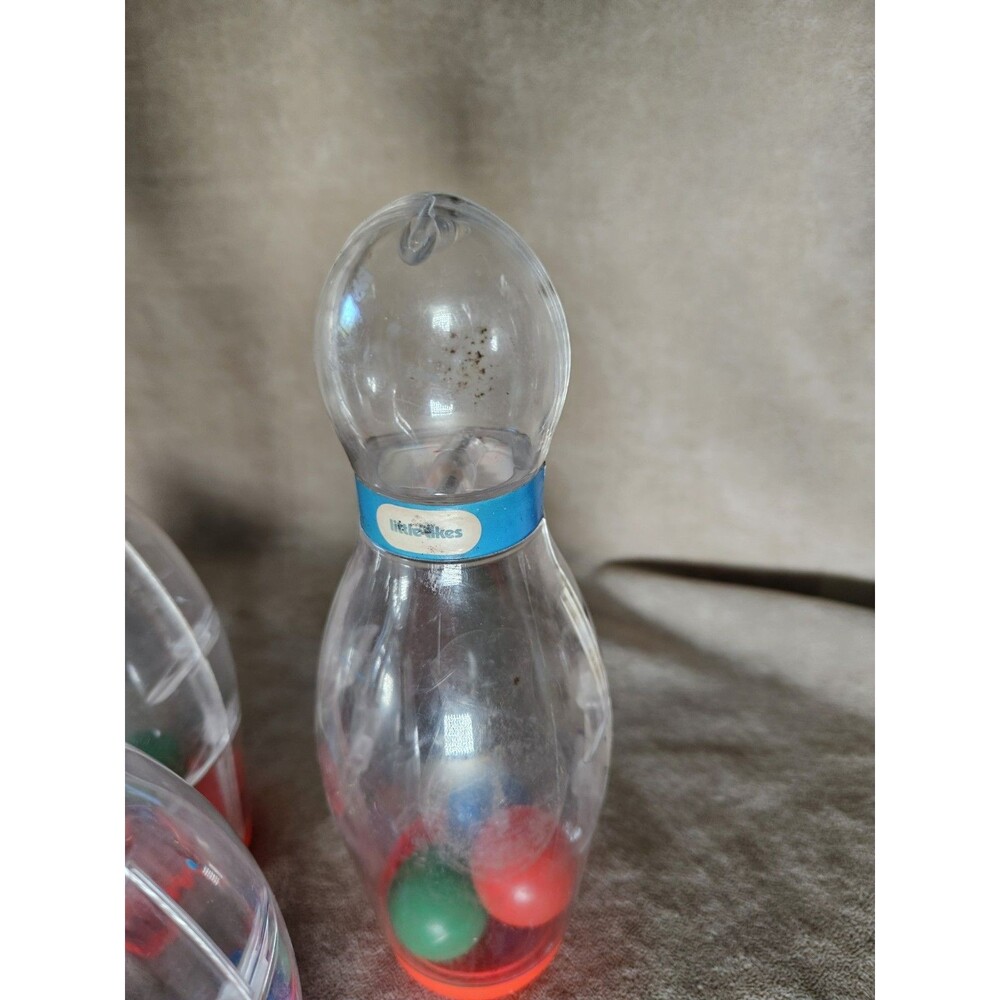 Little Tikes Clear Plastic Rattle Bowling Pin Toy Replacement Part / Piece (6) - Picture 5 of 9